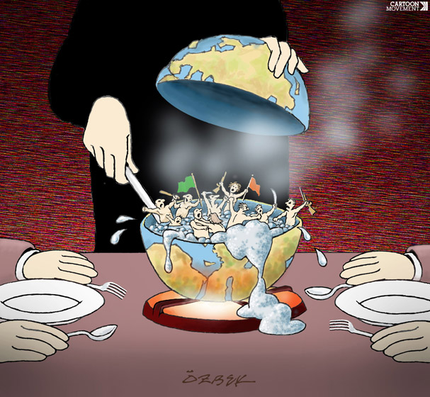 to the boil cartoon by Eray Ozbek