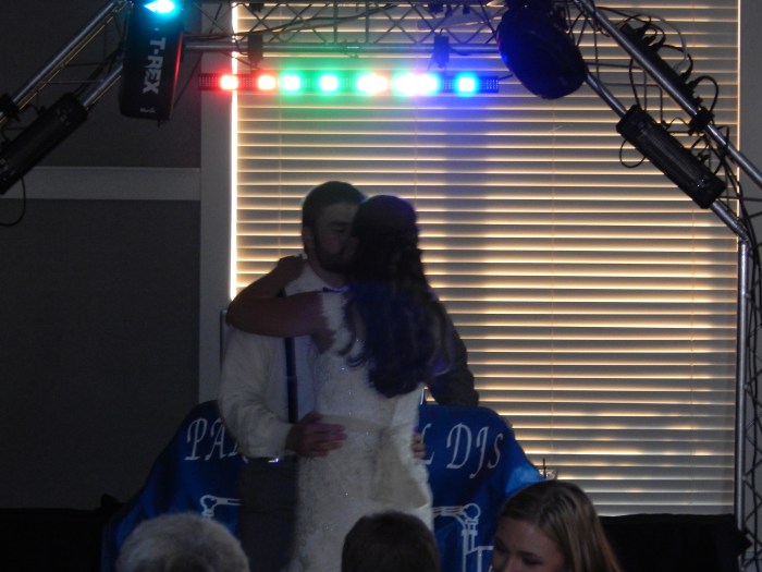 Man and Wife Kissing