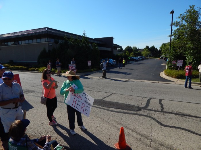 Entrance to Planned Parenthood Compound