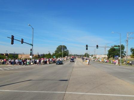 Corner of Oakhurst Dr. and E. New York St., Speakers corner on left. Planned Parenthood’s compound is a left turn past an empty field.